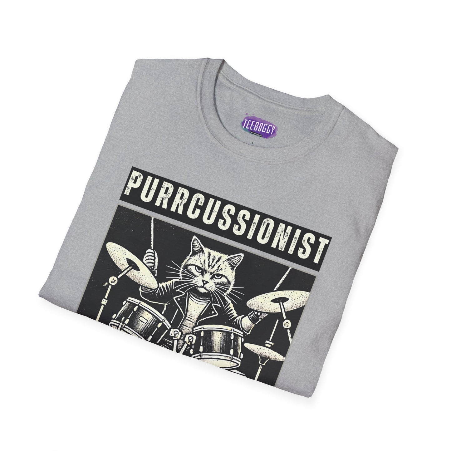 Cat Rocker T-Shirt - Purrcussionist