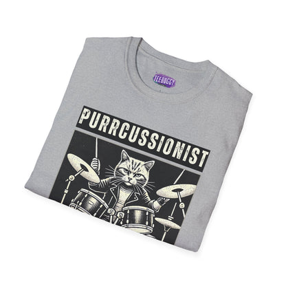 Cat Rocker T-Shirt - Purrcussionist