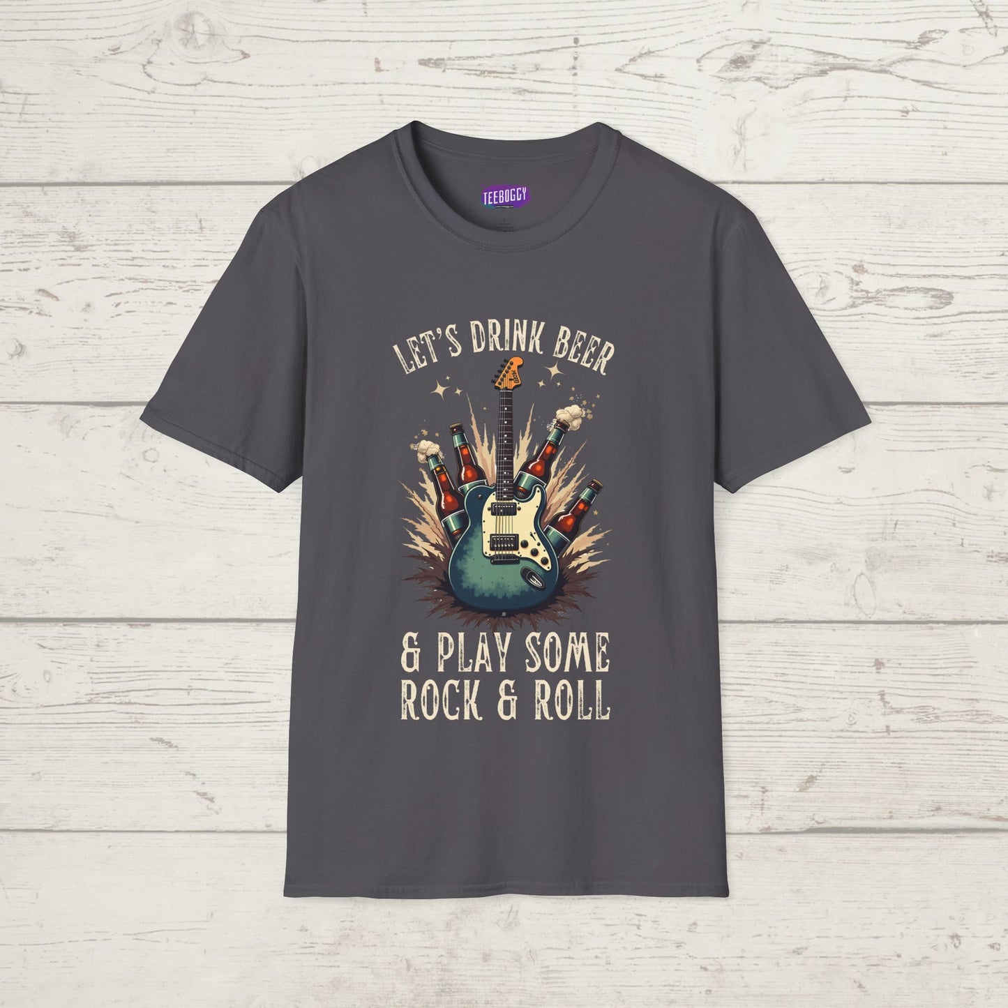 Graphic T-Shirt - Let's Drink Some Beer and Play Some Rock & Roll