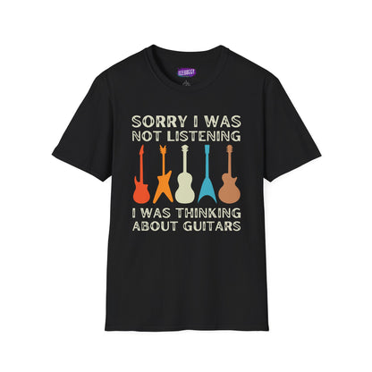 Guitar Types Unisex T-Shirt - Funny Guitarist Shirt