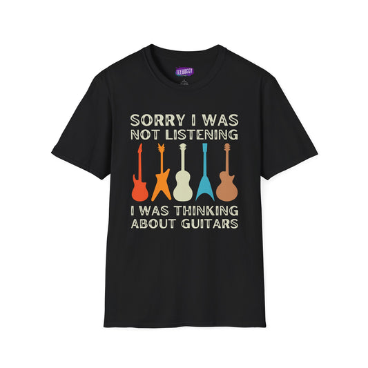 Guitar Types Unisex T-Shirt - Funny Guitarist Shirt