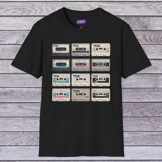Cassette Tape T-Shirt - Retro Music Lover Nostalgia