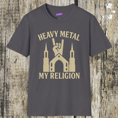 Heavy Metal Church Unisex T-Shirt - Heavy Metal, My Religion