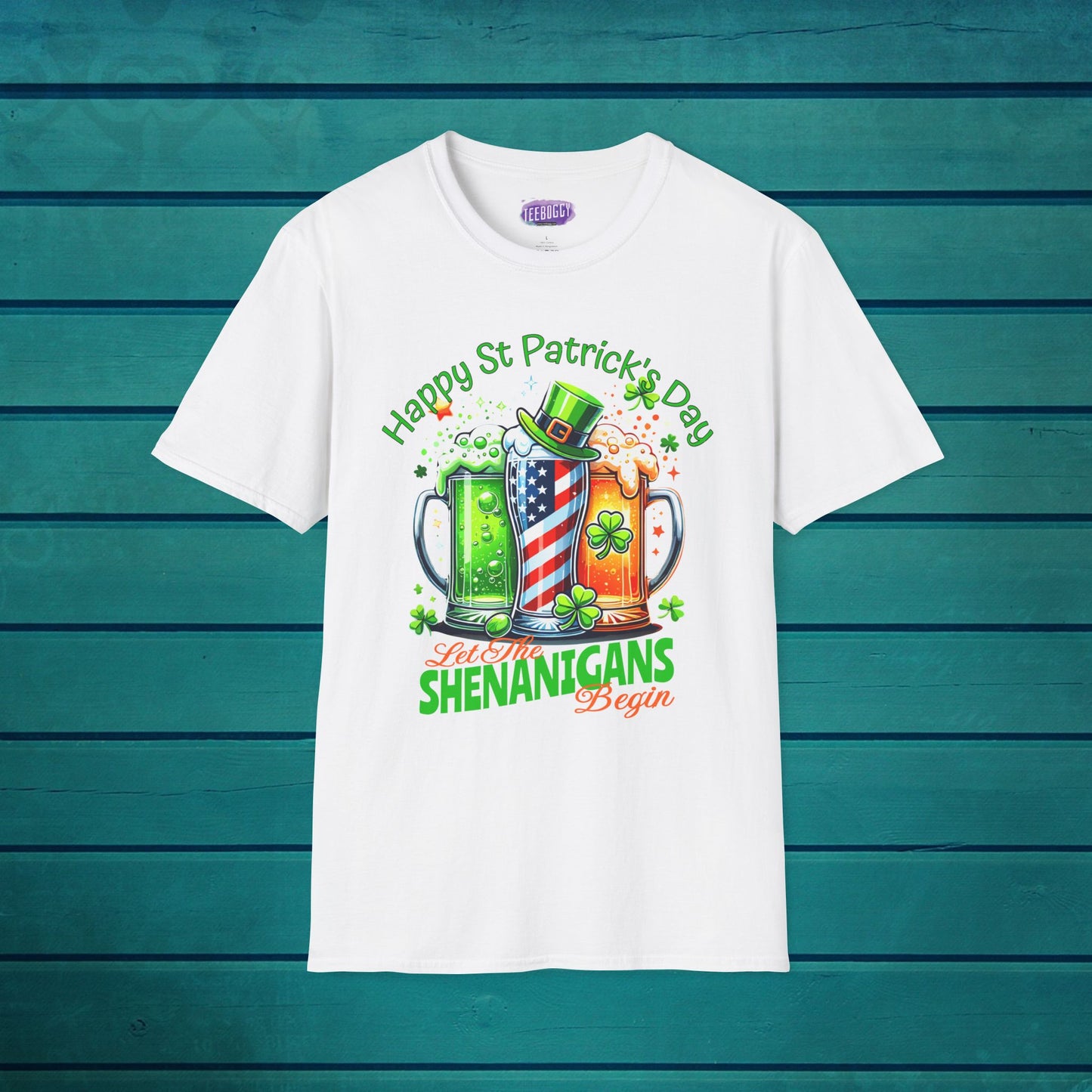 St Patrick's Day T-Shirt - Patriotic Irish American Shenanigans