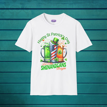 St Patrick's Day T-Shirt - Patriotic Irish American Shenanigans