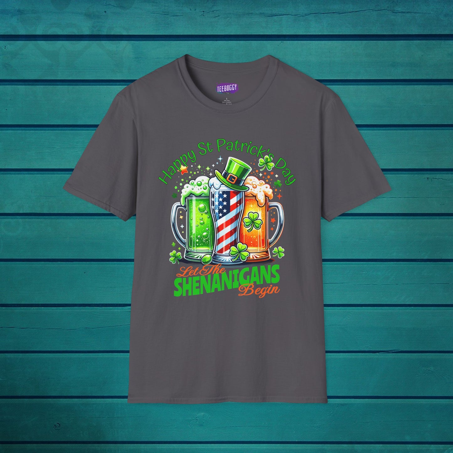 St Patrick's Day T-Shirt - Patriotic Irish American Shenanigans