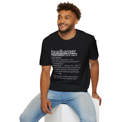 Headbanger T-Shirt - Dictionary Definition Fun Tee