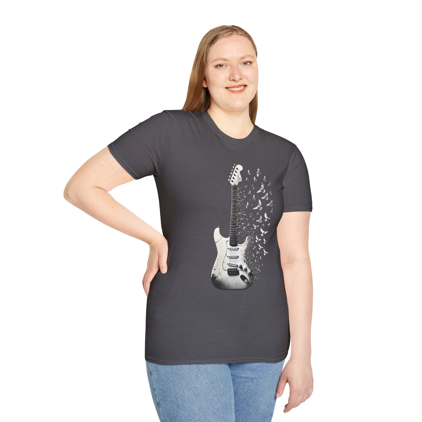 Rock Guitar Birds T-Shirt