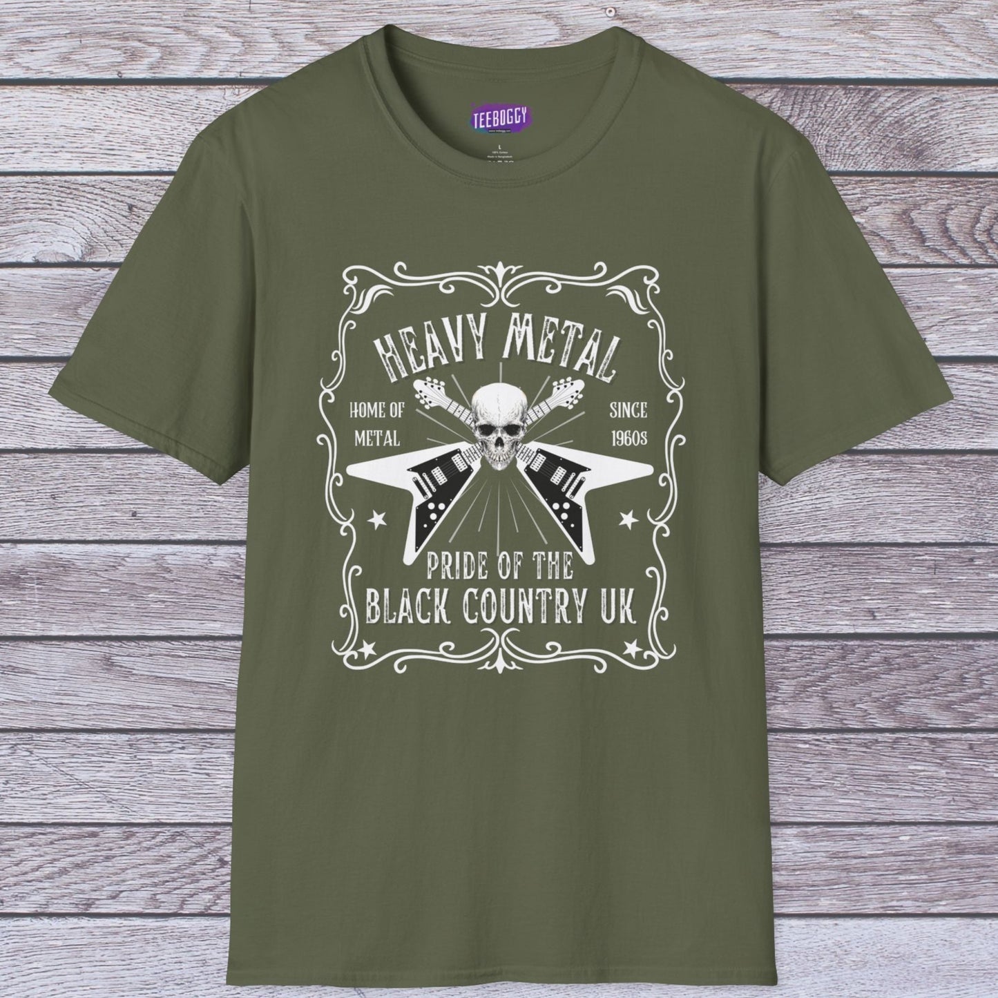 Rock Flying V Guitars Skull T-Shirt