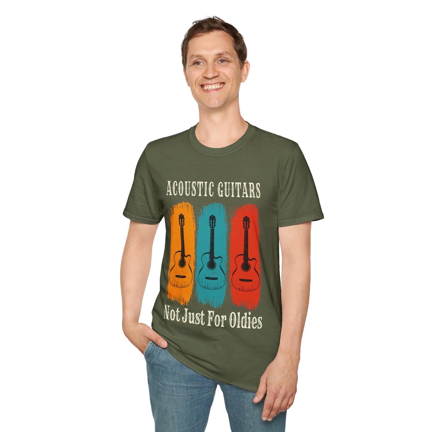 Fun Acoustic Guitars T-Shirt - Not Just For Oldies