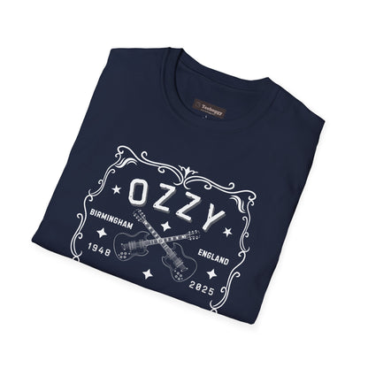 Memorial Whisky-Label T-Shirt — Tribute to the Heavy Metal Godfather (Birth Town • Years)