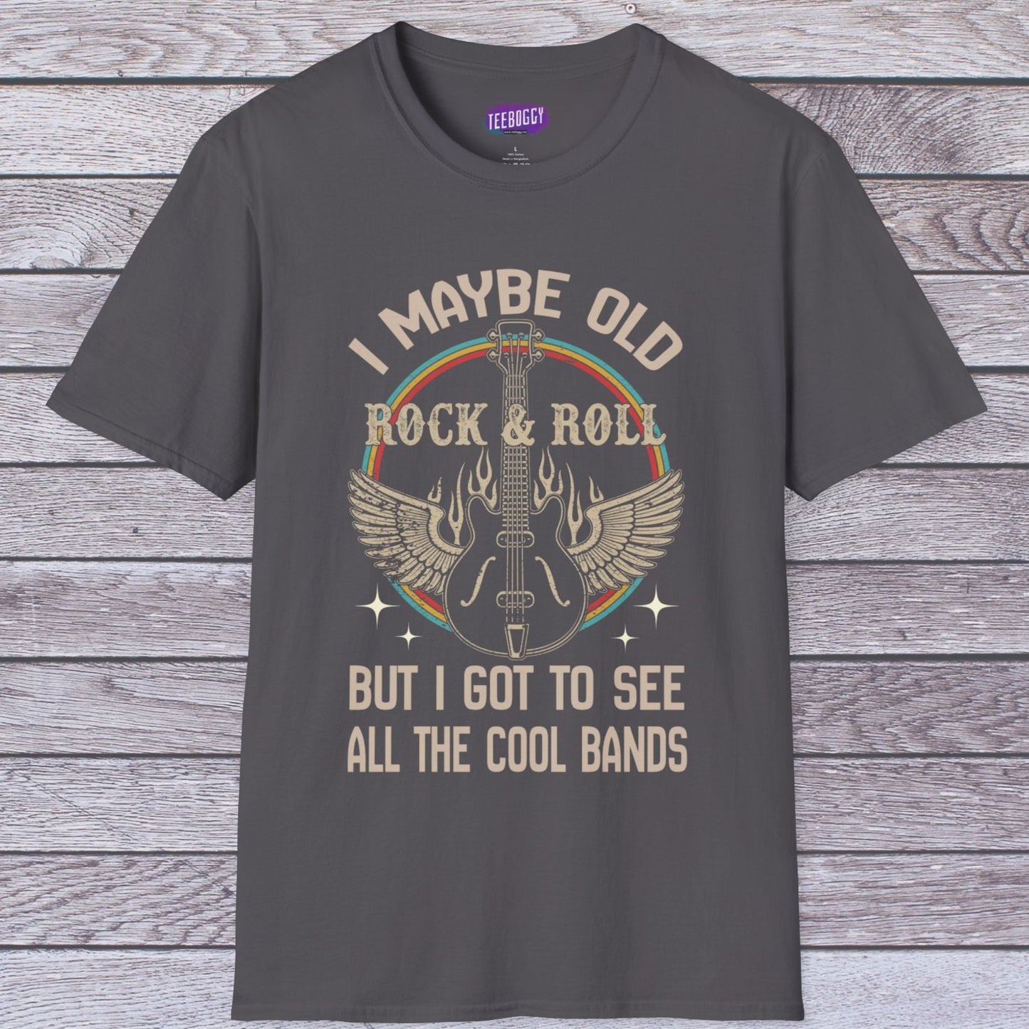 Rock Guitar Wings Unisex T-Shirt for Veteran Rockers