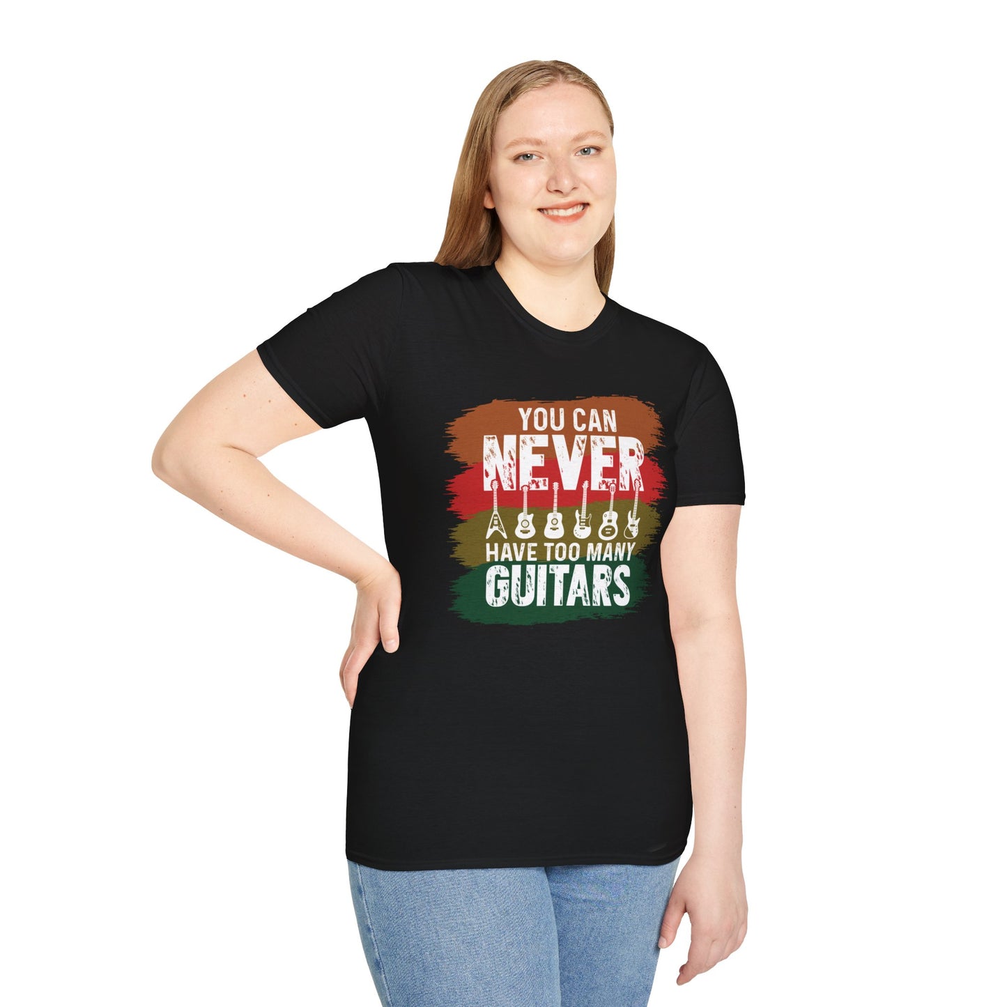 Guitar Statement T-Shirt - Grunge Colorful Slogan