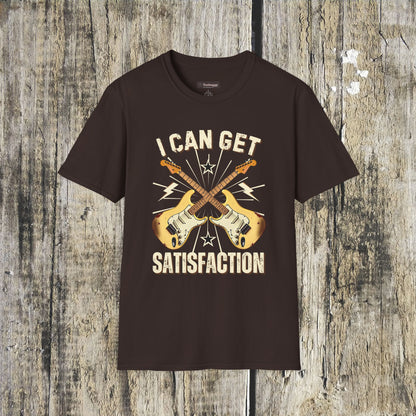 I Can Get Satisfaction T-Shirt — Stratocaster Guitar Rock Tee