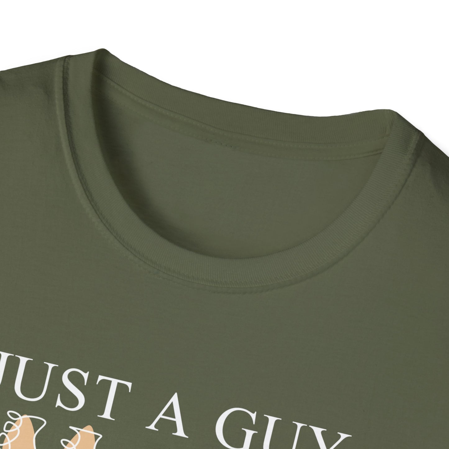 T-Shirt — "Just a Guy Who Loves Guitars" Guitar Lover Tee