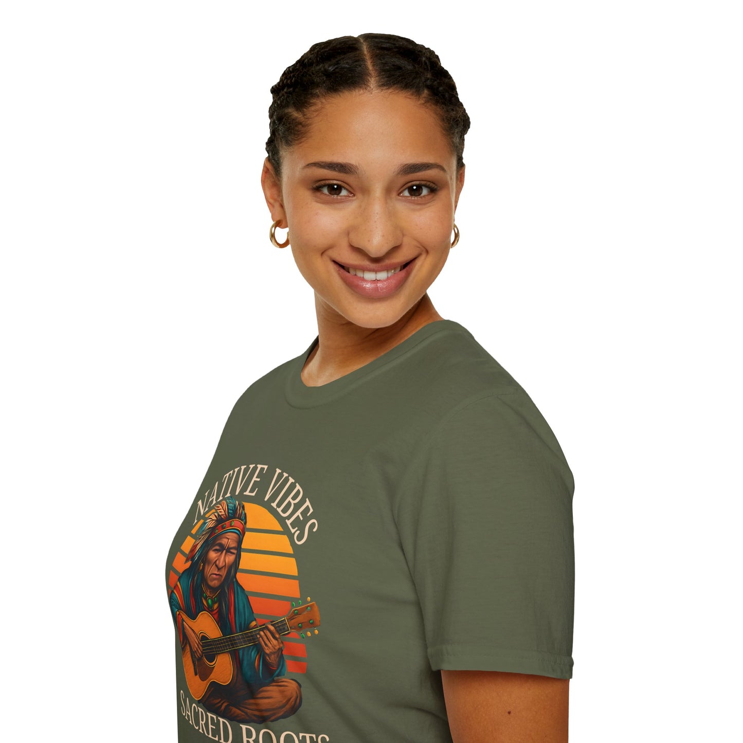 Native Vibes, Sacred Roots T-Shirt — Native American Guitar Tribute