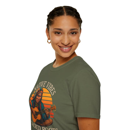 Native Vibes, Sacred Roots T-Shirt — Native American Guitar Tribute