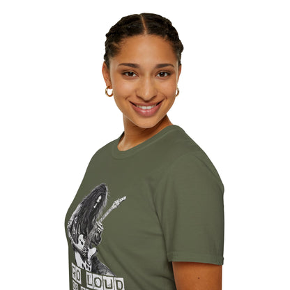 Rock Guitar T-Shirt — "Go Louid or Go Home" Graphic Tee