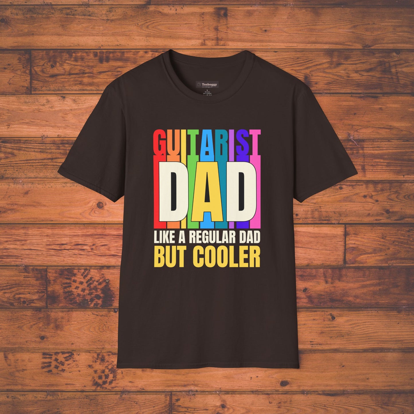Guitar Dad T-Shirt — "Guitar Dad, Like A Regular Dad But Cooler"