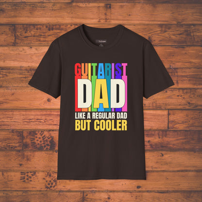 Guitar Dad T-Shirt — "Guitar Dad, Like A Regular Dad But Cooler"