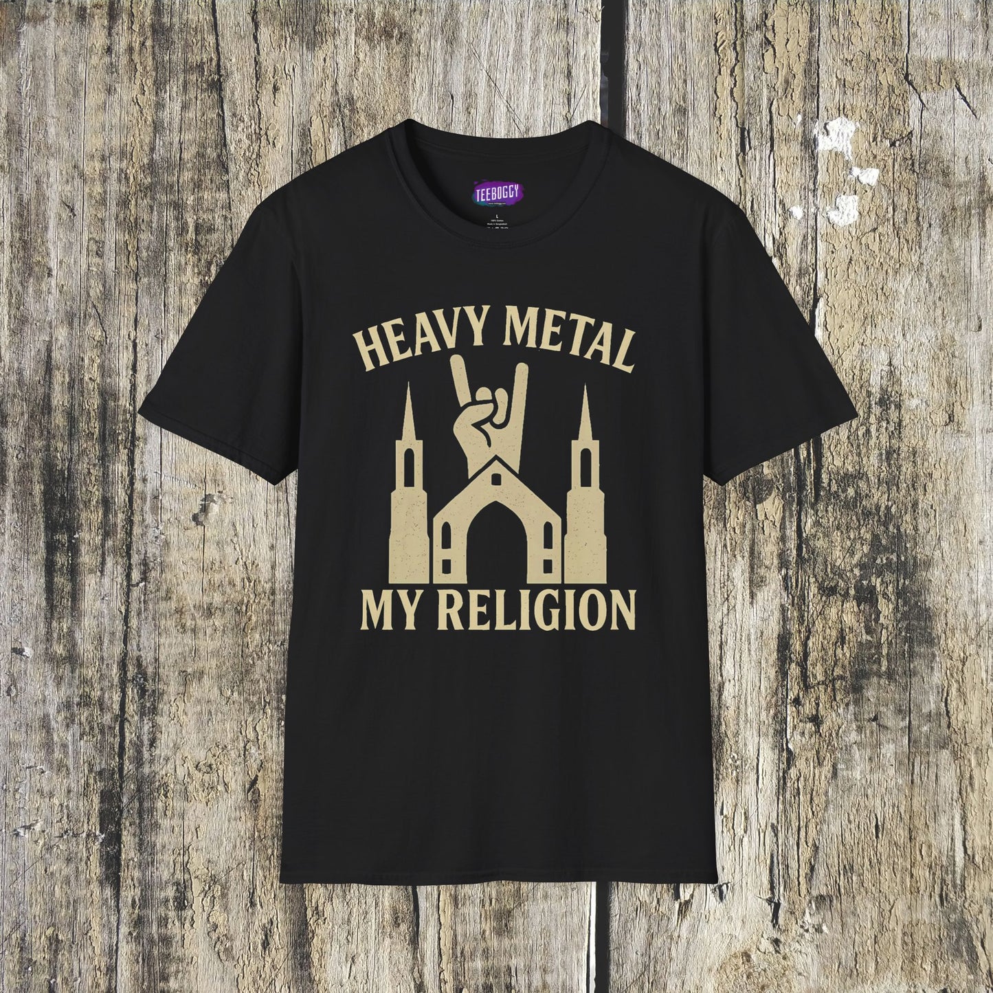 Heavy Metal Church Unisex T-Shirt - Heavy Metal, My Religion