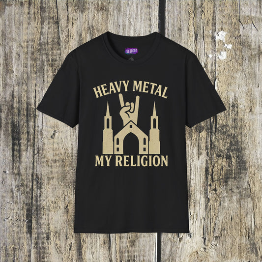Heavy Metal Church Unisex T-Shirt - Heavy Metal, My Religion