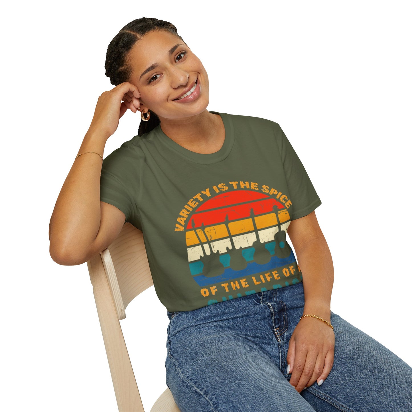 Guitarist Graphic Tee - Variety is the Spice of Life Unisex Softstyle T-Shirt