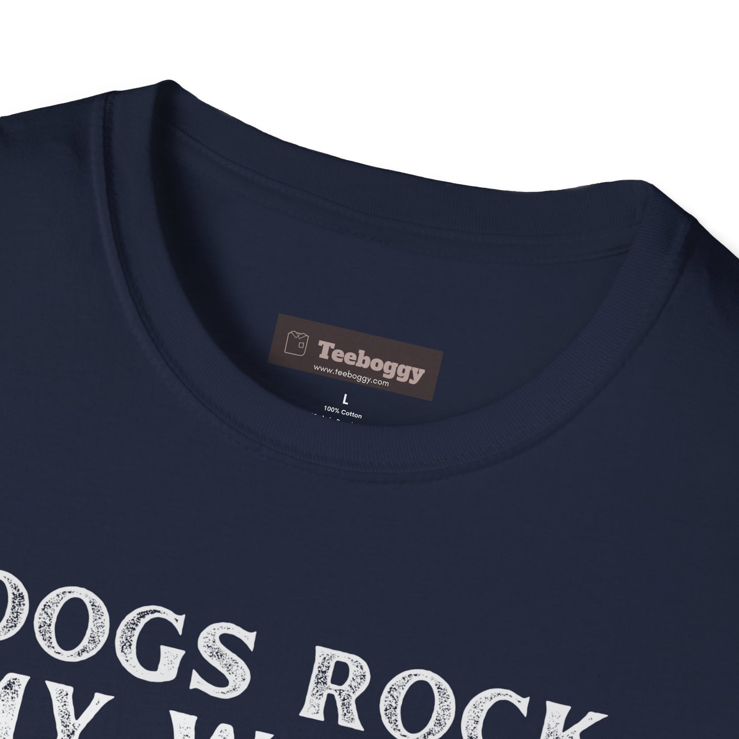Dogs Rock My World, T-Shirt — Rock & Roll Dog Graphic Tee