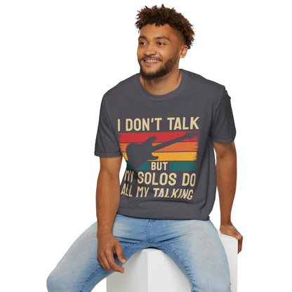 Guitar Solos Do My Talking, Softstyle T-Shirt