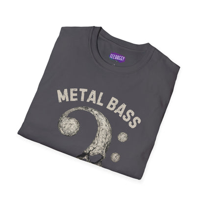 Metal Bass Skull T-Shirt — "Metal Bass, Hell Yeah!"