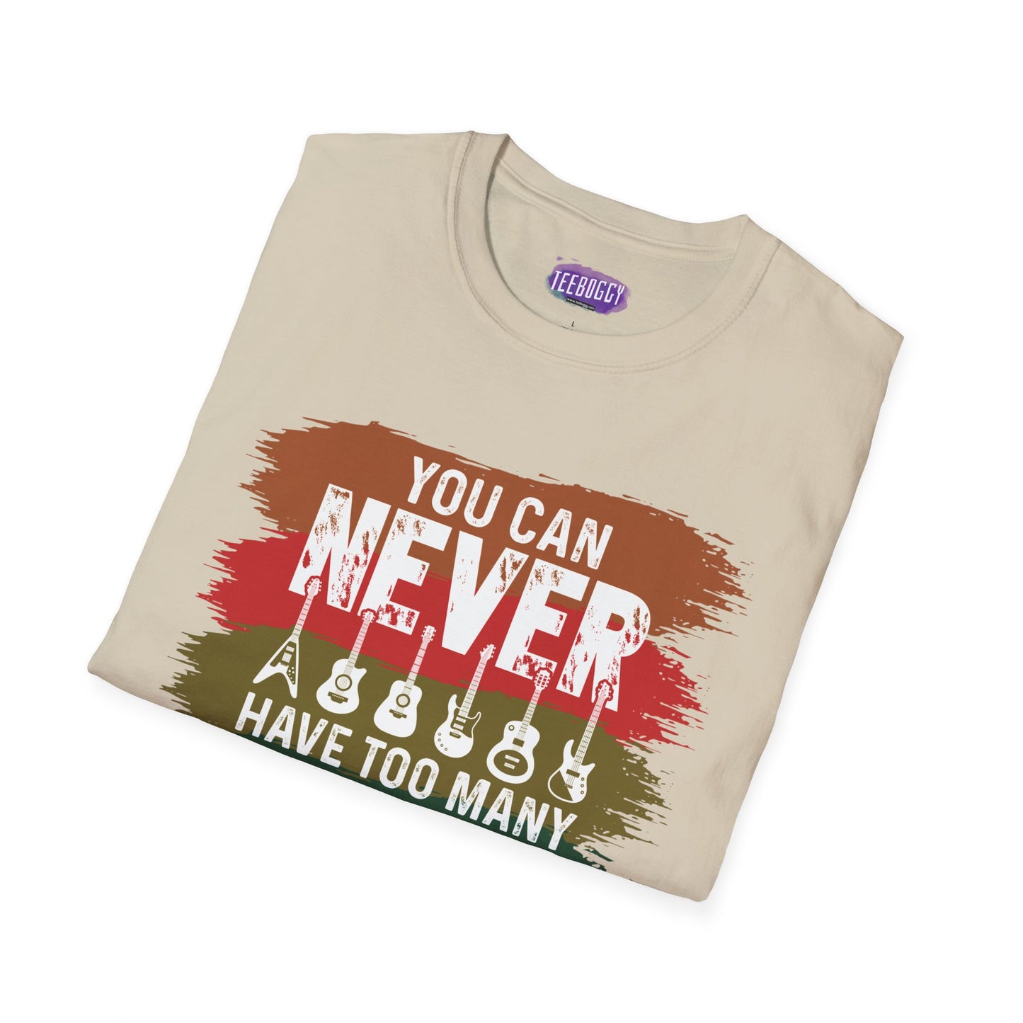 Guitar Statement T-Shirt - Grunge Colorful Slogan