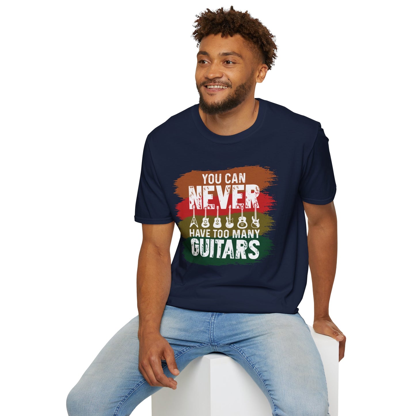 Guitar Statement T-Shirt - Grunge Colorful Slogan