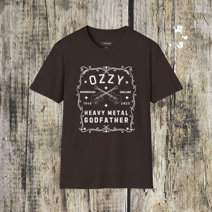 Memorial Whisky-Label T-Shirt — Tribute to the Heavy Metal Godfather (Birth Town • Years)