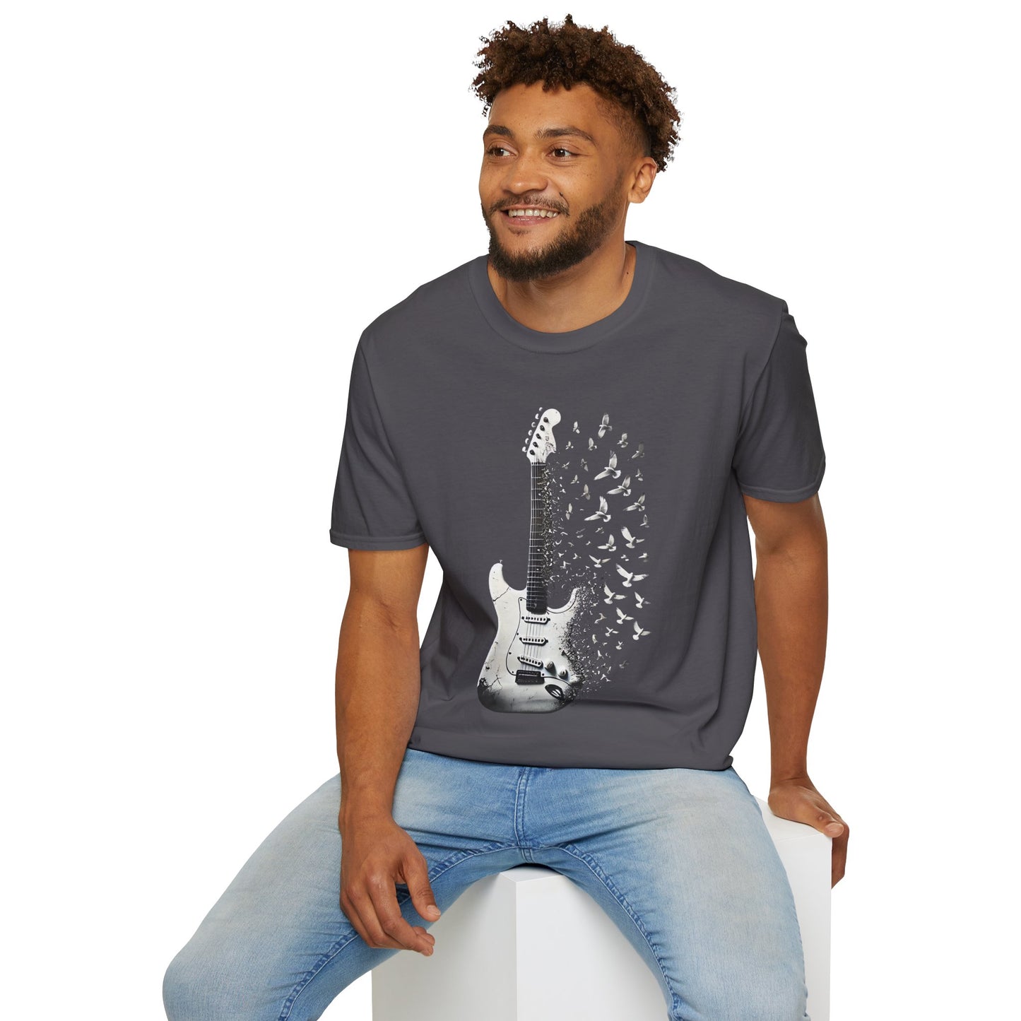 Rock Guitar Birds T-Shirt
