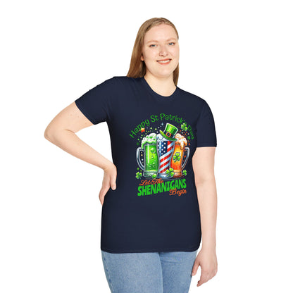 St Patrick's Day T-Shirt - Patriotic Irish American Shenanigans