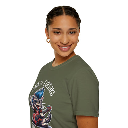 Cats & Guitars Rock My World, T-Shirt