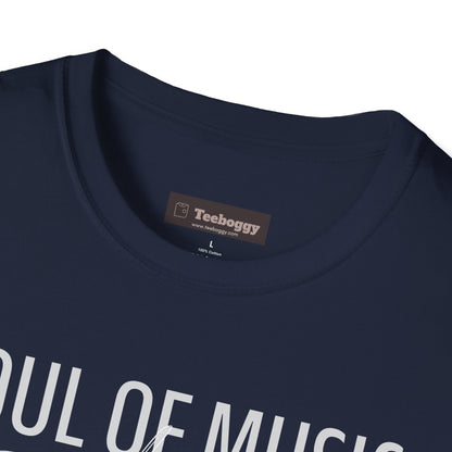 Violin Line Art Tee — "Soul of Music Lives in the Violin"