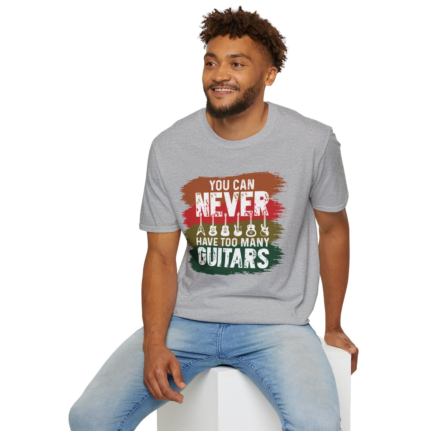 Guitar Statement T-Shirt - Grunge Colorful Slogan