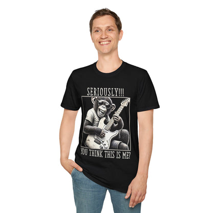 Funny Guitar Chimpanzee Tee