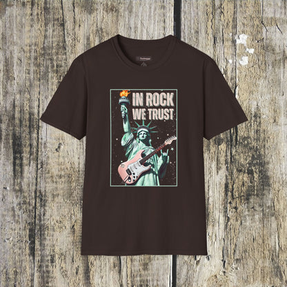 In Rock We Trust - Statue of Liberty T-Shirt