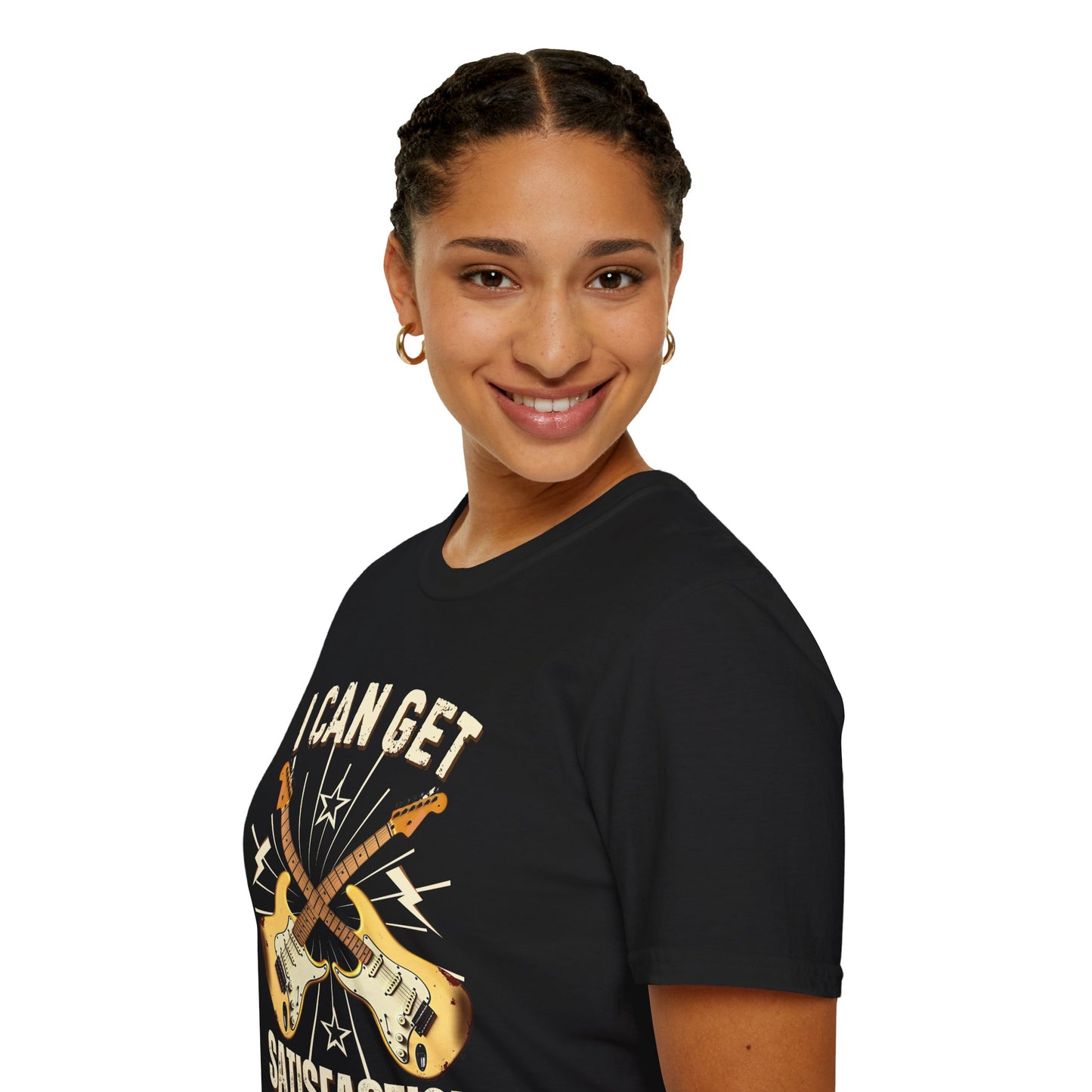I Can Get Satisfaction T-Shirt — Stratocaster Guitar Rock Tee
