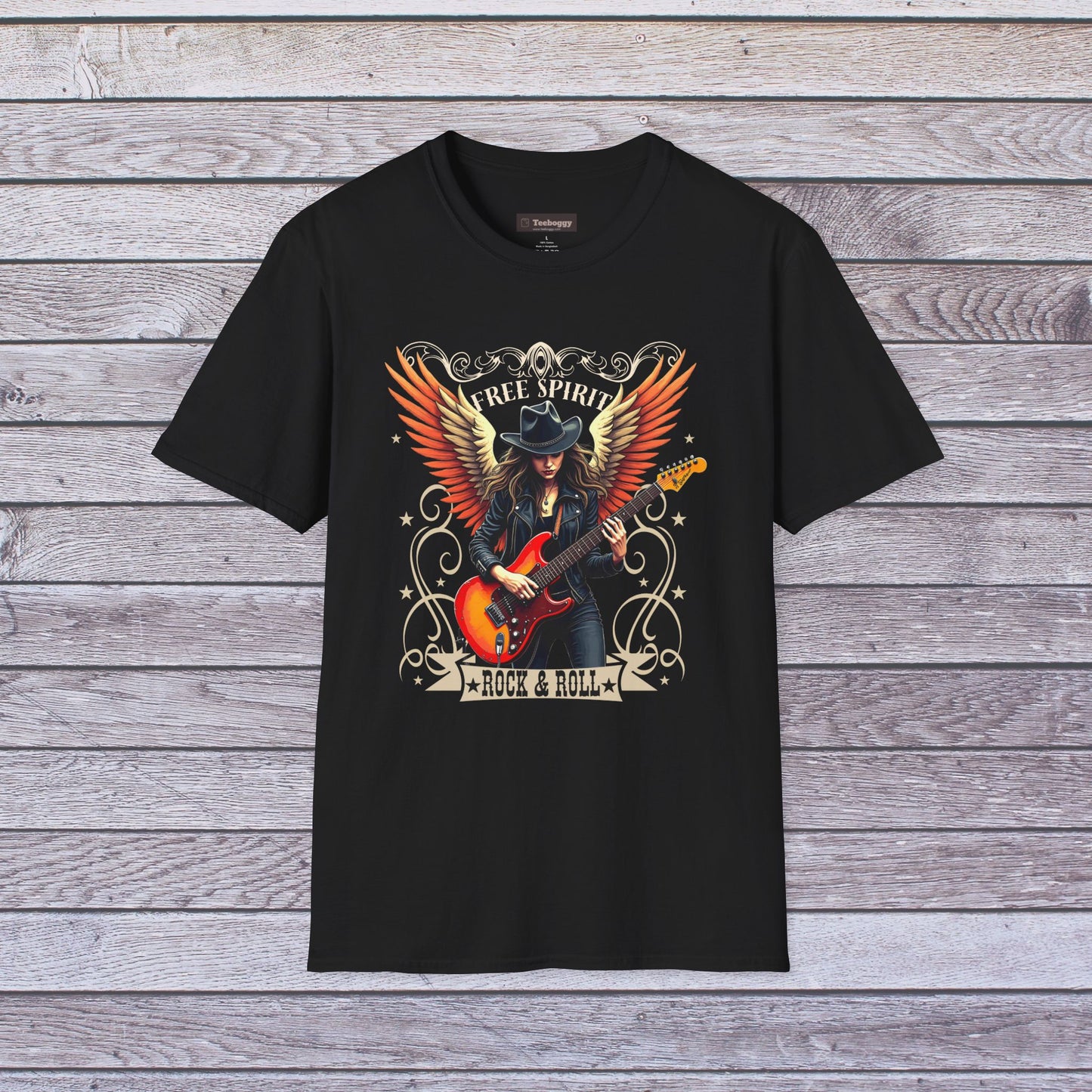 Free Spirit, Rock & Roll, T-Shirt