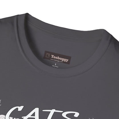 Rocker Cat T-Shirt - Cats Rock My World - R U Feline The Music