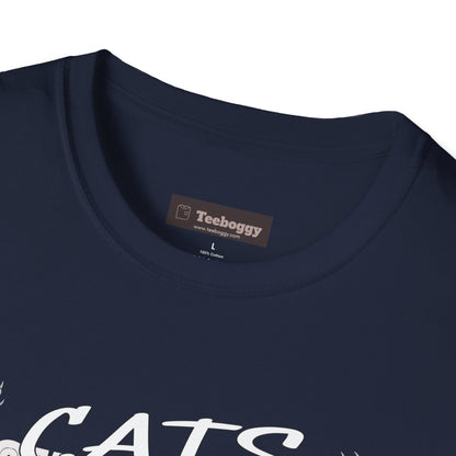 Rocker Cat T-Shirt - Cats Rock My World - R U Feline The Music