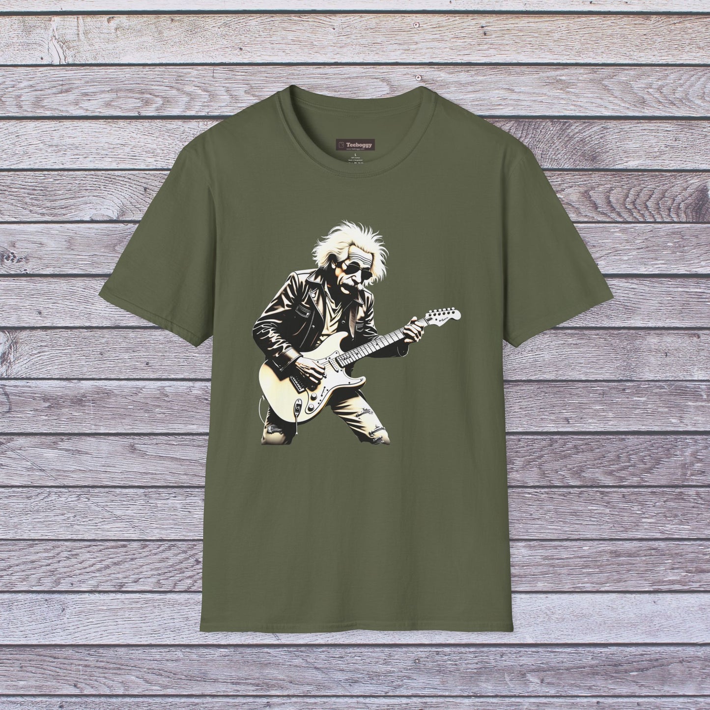 Einstein Rocker T-Shirt — Rock Guitar Genius Graphic Tee