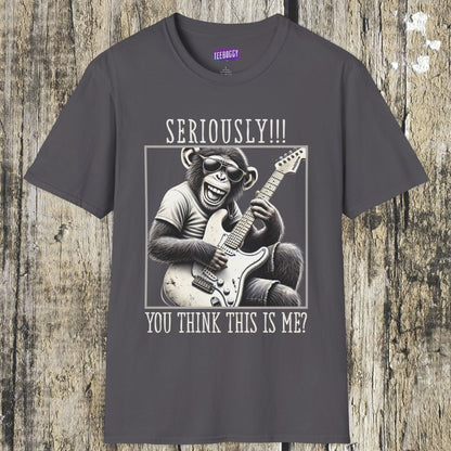 Funny Guitar Chimpanzee Tee