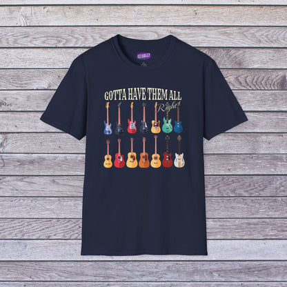 Guitar Shapes Unisex T-Shirt - Gotta Have Them All