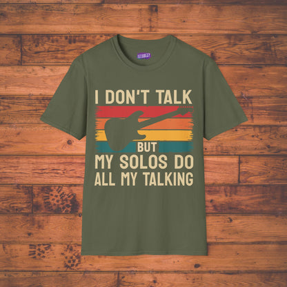 Guitar Solos Do My Talking, Softstyle T-Shirt