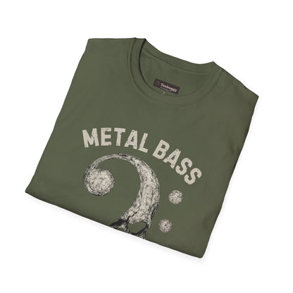Metal Bass Skull T-Shirt — "Metal Bass, Hell Yeah!"