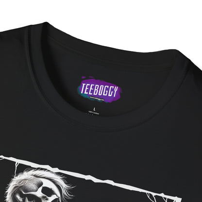 Guitar Metal T-Shirt - Skeleton Rocking Out